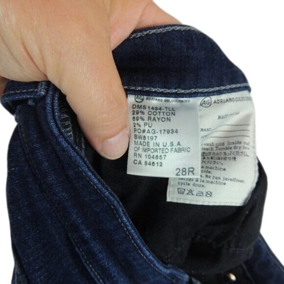 AG Adriano Goldschmied The Prima Mid Rise Cigarette Size 28 - Picture 9 of 9